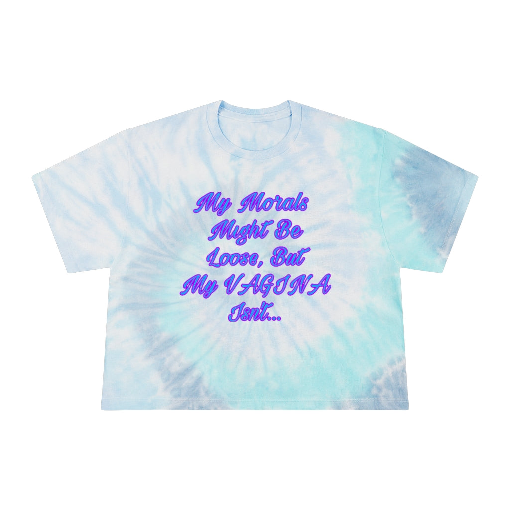 Weed Queen Morals Womweeden's Tie-Dye Crop Tee