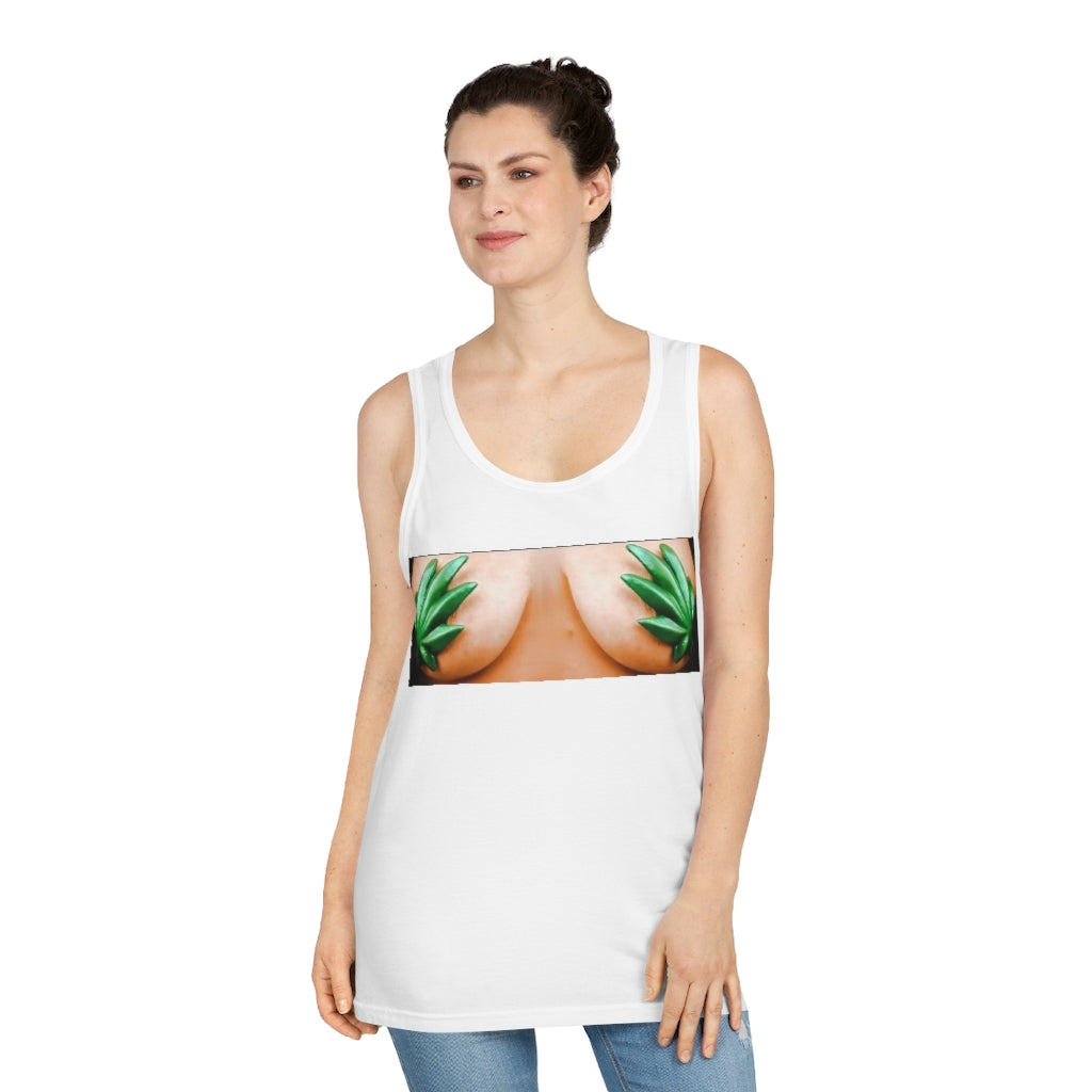 Weed Queen Boobs Male Tank