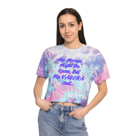 Weed Queen Morals Womweeden's Tie-Dye Crop Tee