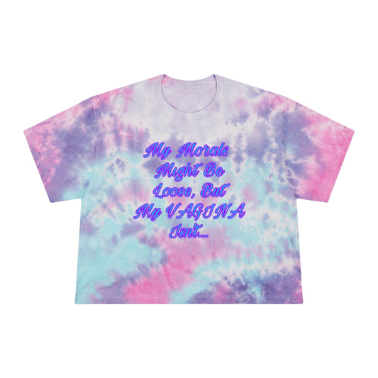 Weed Queen Morals Womweeden's Tie-Dye Crop Tee